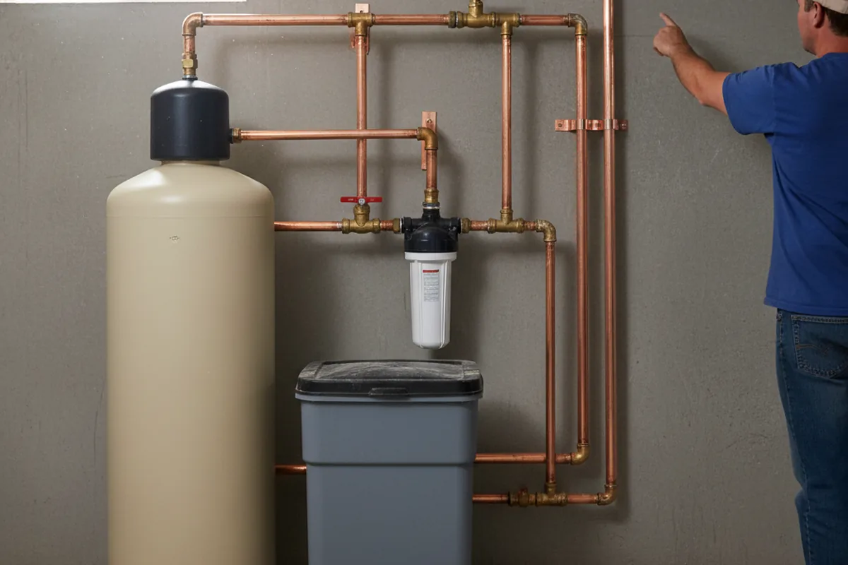 Whole-house water treatment system installed in East Lynne